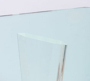 Modern Glass-Topped Lucite Dining Table (9735739736371)
