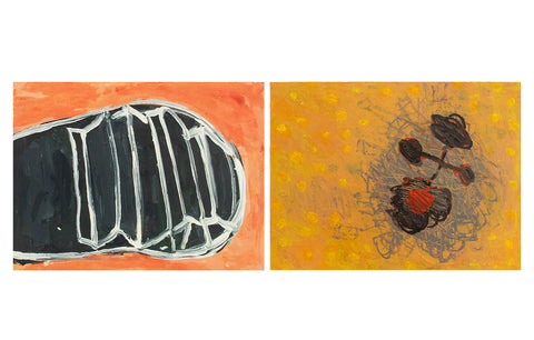 Elfi Schuselka Abstract Compositions Acrylic, 2