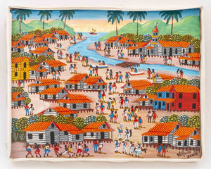 Illegibly Signed "Rio Prinzapolka, Bluefields" Acrylic on Canvas