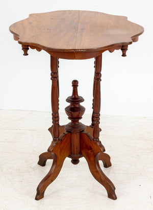 Victorian Walnut Scalloped Top Parlour Table (9766933496115)