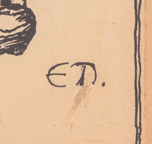 Edouard Thony "Sus Communis ..." Ink on Paper (9893025218867)
