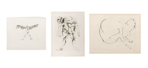 Leonard Baskin Surrealist Figural Etchings, 3 (9816169414963)