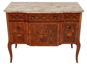 Louis XV Style Kingwood and Marquetry Commode (9756004712755)