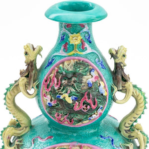 Chinese Porcelain Double Gourd Vases, Pair (9766935626035)