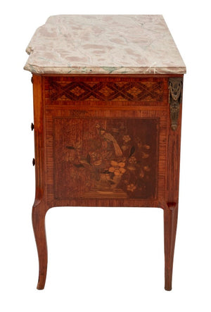 Louis XV Style Kingwood and Marquetry Commode (9756004712755)