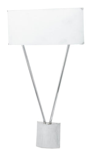 Italian Murano Glass and Chrome Wall Sconces, Pair (9735742193971)