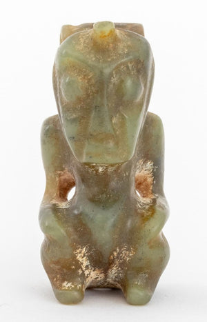 Taino Pre-Columbian Carved Jade Zemi Pendant (9751714431283)