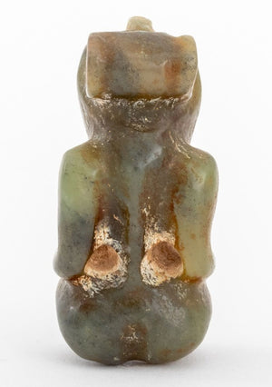 Taino Pre-Columbian Carved Jade Zemi Pendant (9751714431283)