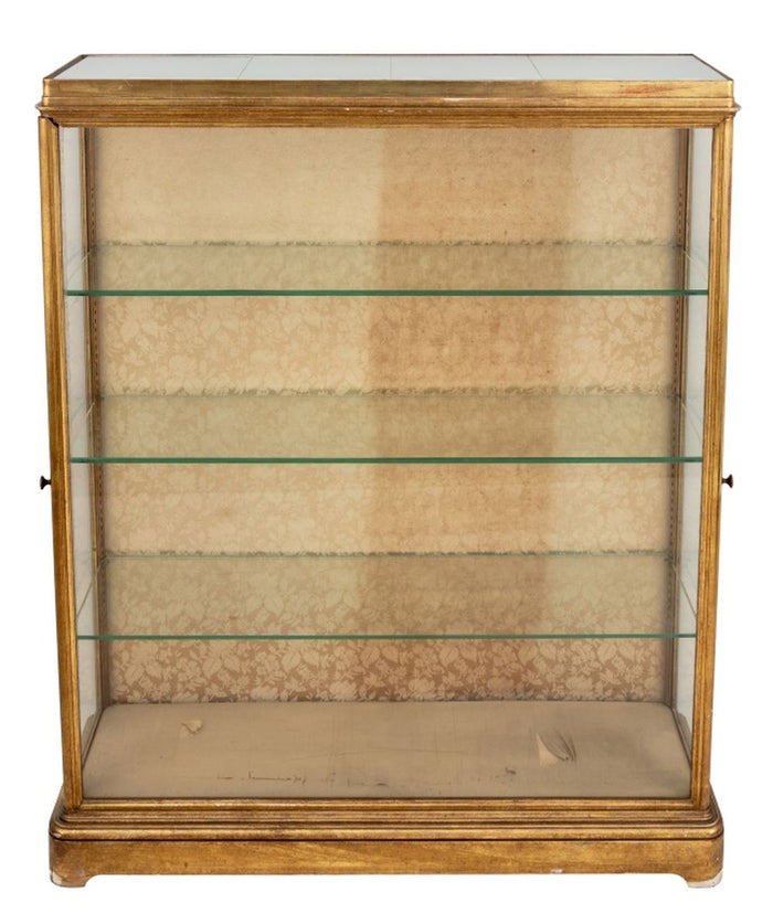 Giltwood Rectangular Display Casev