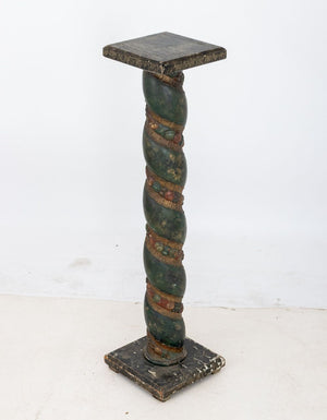 Italian Carved and Painted Wood Solomonic Column (9859404300595)