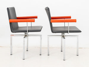 Il Loft "HI.02" Hils Leather Swivel Armchairs, Pr. (9893043306803)