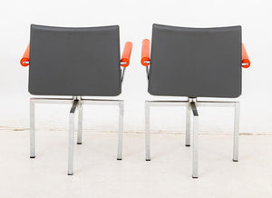 Il Loft "HI.02" Hils Leather Swivel Armchairs, Pr. (9893043306803)