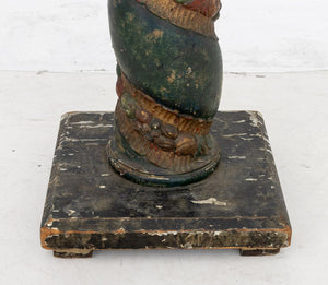 Italian Carved and Painted Wood Solomonic Column (9859404300595)
