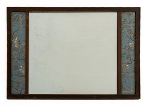 Art Deco Chinese Silk Embroidery Paneled Mirror (9769899196723)