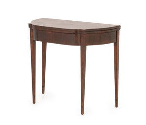 American Federal Inlaid Mahogany Card Table