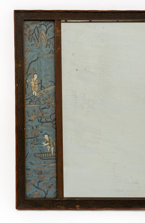 Art Deco Chinese Silk Embroidery Paneled Mirror (9769899196723)