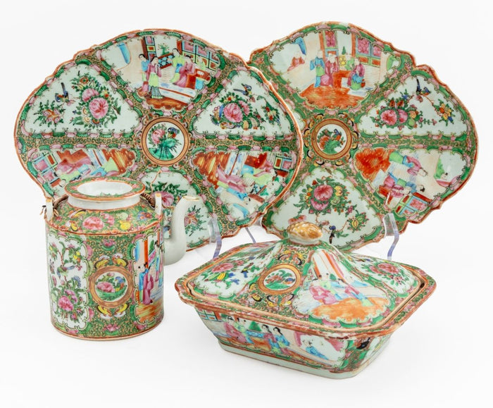 Chinese Rose Medallion Porcelain Articles, 4