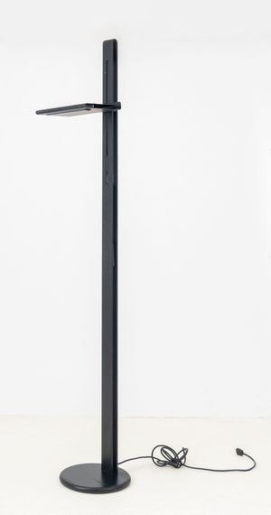 Italian Postmodern Patinated Aluminum Floor Lamp