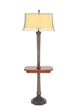 Arts and Crafts Style Mahogany Floor Lamp