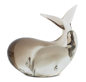 Art Glass Double Whale Sculpture (9751855169843)
