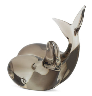 Art Glass Double Whale Sculpture (9751855169843)