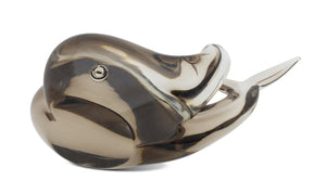 Art Glass Double Whale Sculpture (9751855169843)