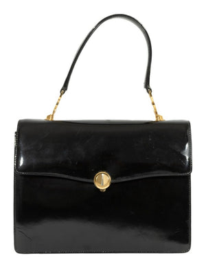 Gucci Black Patent Leather Handbag
