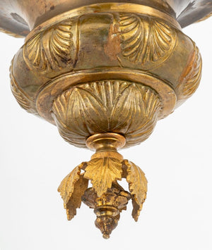 French Empire Style Gilt Metal Chandelier (9855621234995)