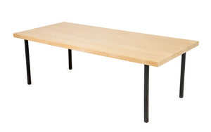 Contemporary Ash Wood Top Dining Table