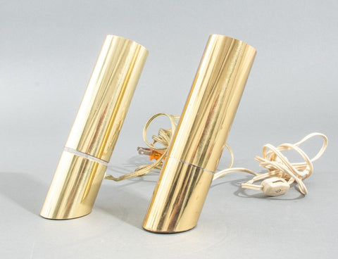 Underwriters Laboratories Brass Lamps, Pair