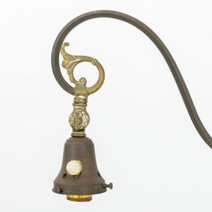 Art Deco Brass and Onyx Floor Lamp (9842617286963)