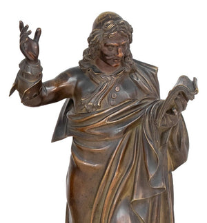 French "Moliere" and "Cornielle" Patinated Bronzes (9756027814195)
