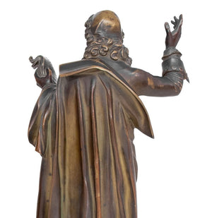 French "Moliere" and "Cornielle" Patinated Bronzes (9756027814195)