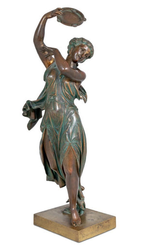 E. H. Dumaige Patinated Bronze Figure of a Muse (9816188911923)