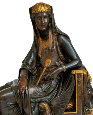 French "Cleopatra" Patinated Bronze, 19th C. (9756029649203)