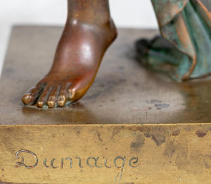 E. H. Dumaige Patinated Bronze Figure of a Muse (9816188911923)