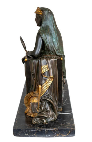 French "Cleopatra" Patinated Bronze, 19th C. (9756029649203)