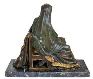 French "Cleopatra" Patinated Bronze, 19th C. (9756029649203)