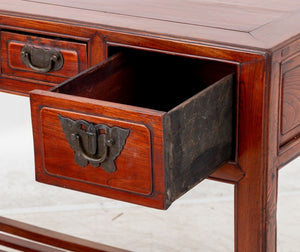 Chinese Elm Writing Desk (9834686546227)