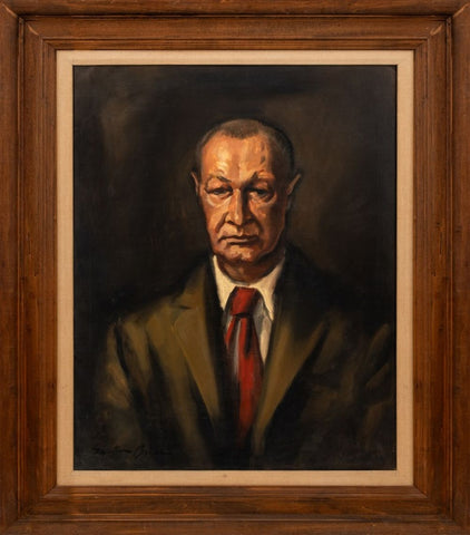 Sheldon Bryan Portrait of a Man Oil on Canvas