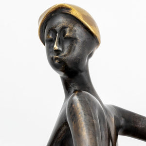 Vasant Narayan Chinchwadkar Kneeling Woman Brass (9816195236147)