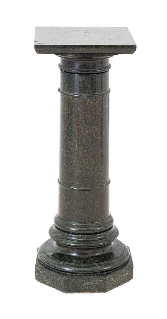 Victorian Green Serpentine Pedestal