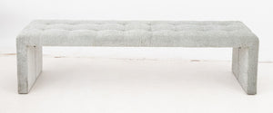 Il Loft Gray Upholstered Kyoto Bench (9859421471027)