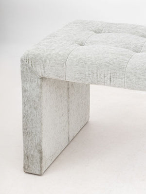 Il Loft Gray Upholstered Kyoto Bench (9859421471027)