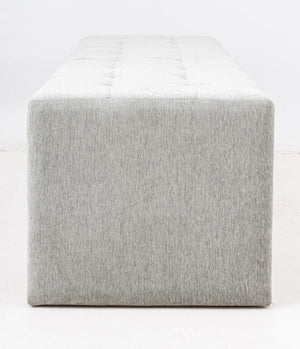 Il Loft Gray Upholstered Kyoto Bench (9859421471027)