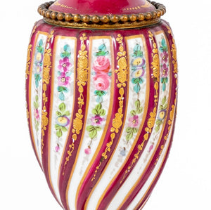 Sevres Rose du Barry Vases, Pair (9790410686771)