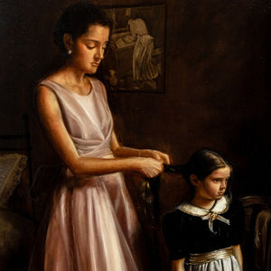 Continental School "Mother and Child" Oil (9778233114931)