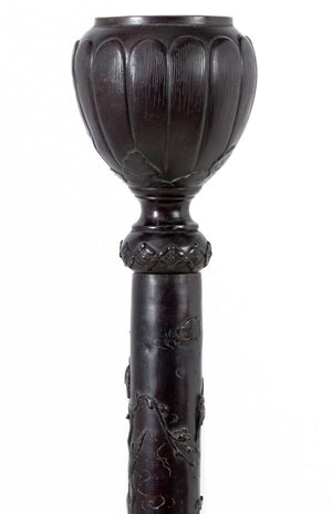 Japanese Meiji Bronze Koro on Stand (9834687824179)
