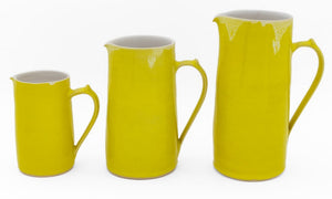 Rupert Spira Yellow Glazed Stoneware Pitchers, 3 (9737707749683)