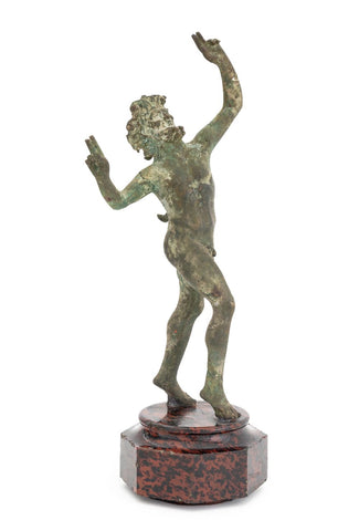 After the Antique Dancing Faun of Pompeii Bronze